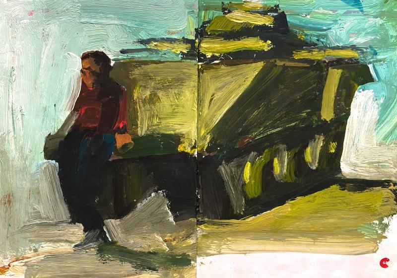 marwan-nassar-solo-exhibition-2025-painting-untitled-gaza