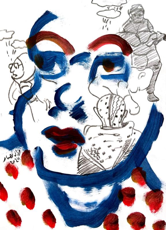 marwan-nassar-solo-exhibition-2024-painting-scenes-gaza