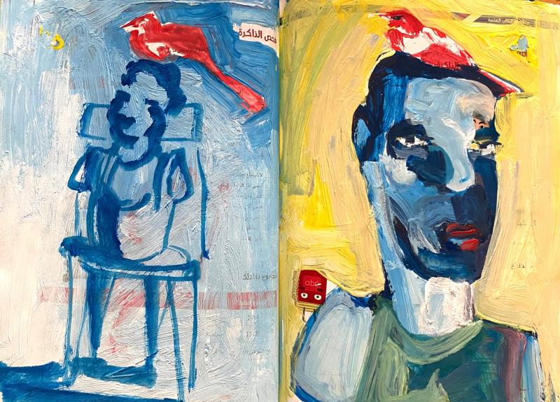 marwan-nassar-solo-exhibition-2025-painting-untitled-gaza