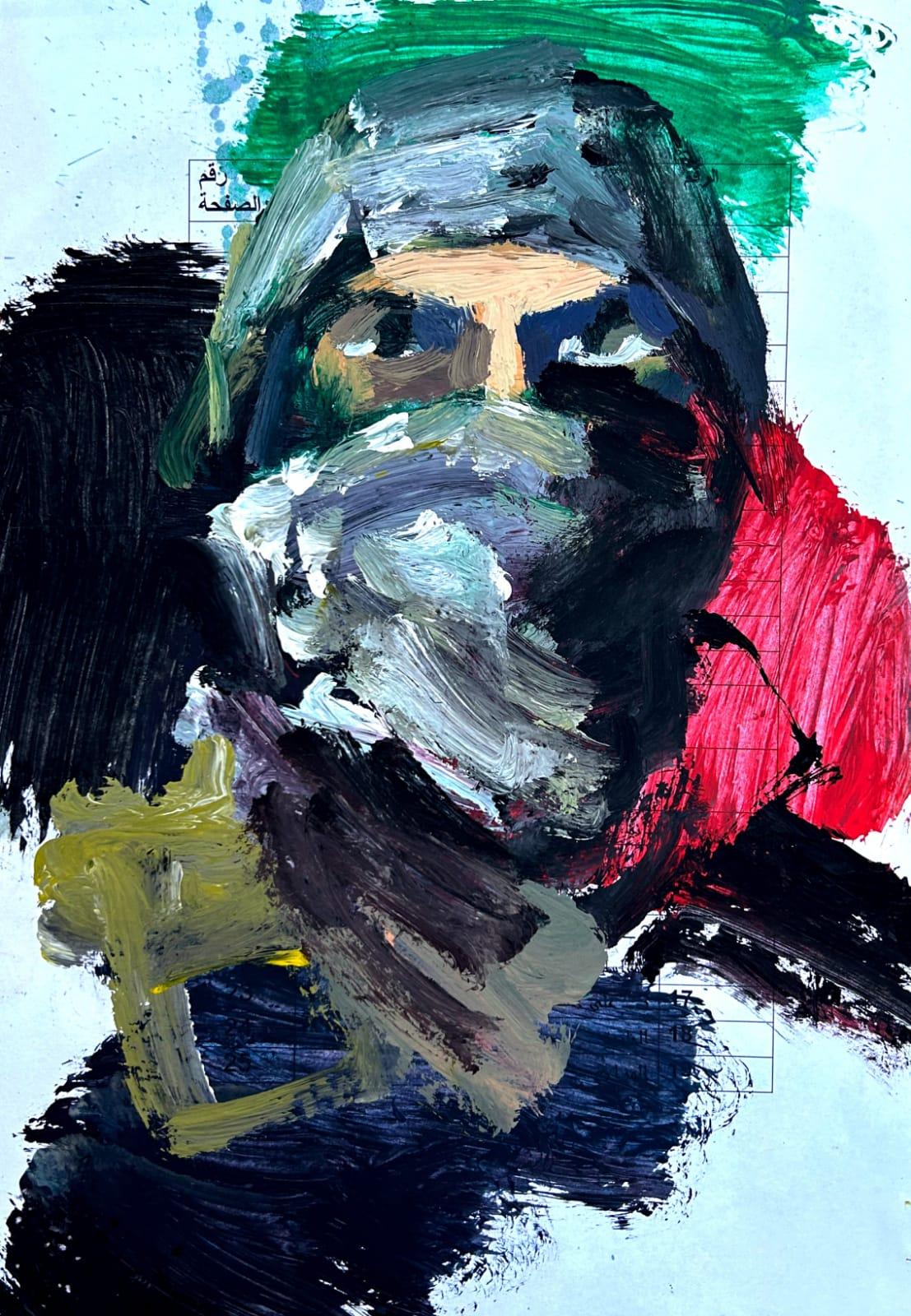 marwan-nassar-solo-exhibition-2025-painting-untitled-gaza