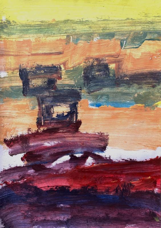 marwan-nassar-solo-exhibition-2025-painting-untitled-gaza