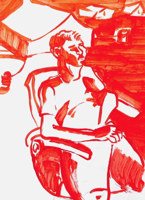 marwan-nassar-solo-exhibition-2025-painting-untitled-gaza