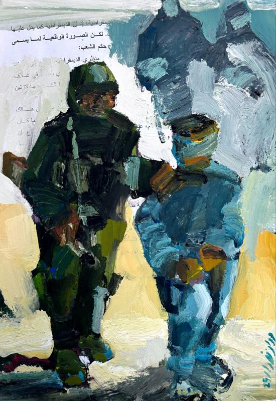 marwan-nassar-solo-exhibition-2025-painting-untitled-gaza
