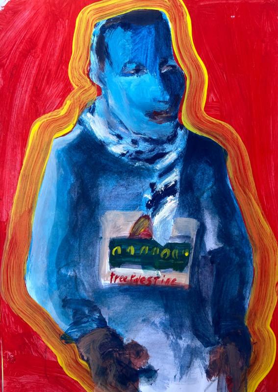 marwan-nassar-solo-exhibition-2025-painting-untitled-gaza