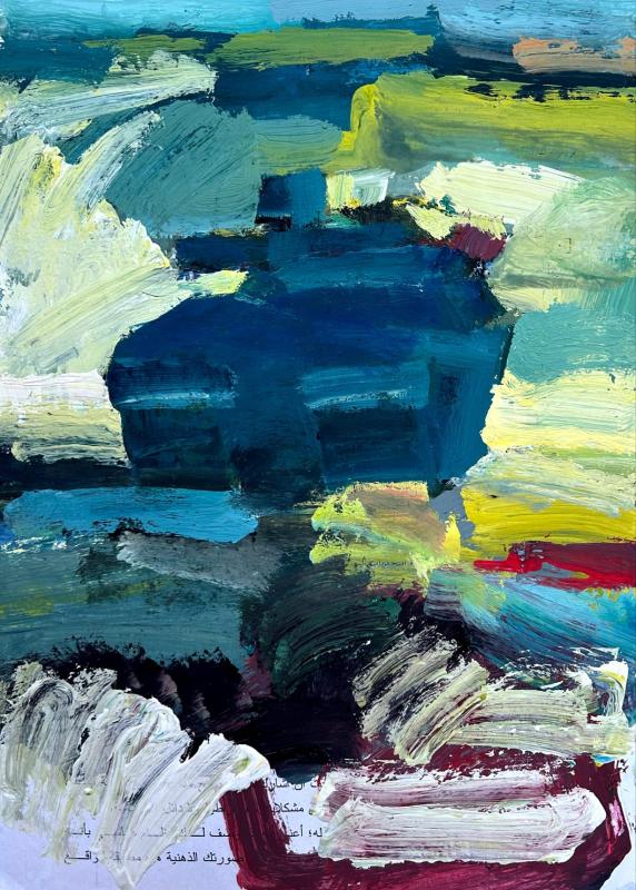 marwan-nassar-solo-exhibition-2025-painting-untitled-gaza