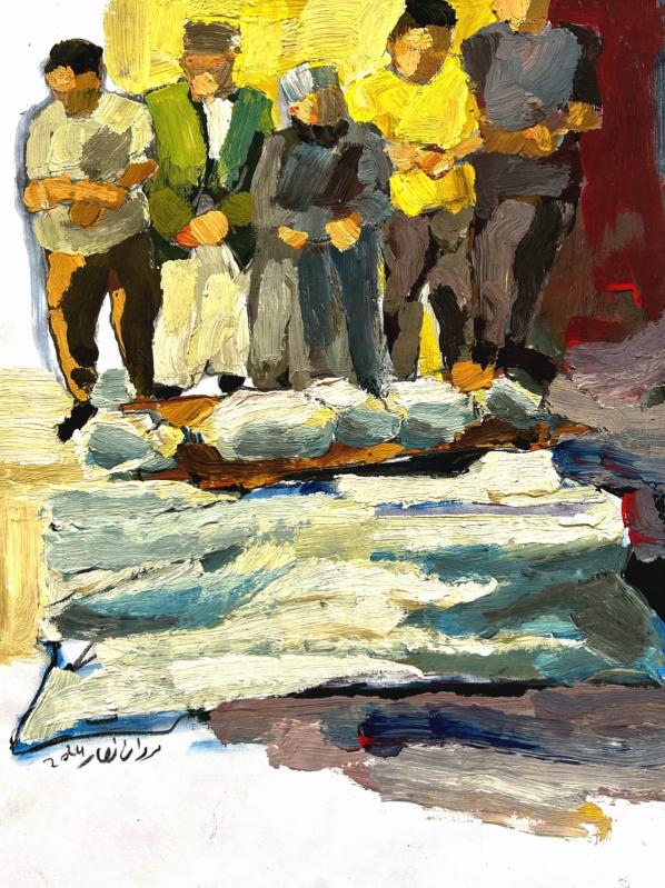 marwan-nassar-solo-exhibition-2024-painting-scenes-gaza