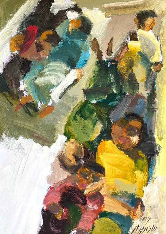marwan-nassar-solo-exhibition-2024-painting-scenes-gaza