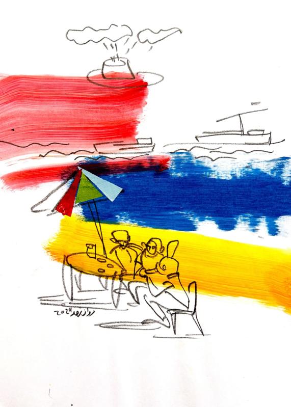 marwan-nassar-solo-exhibition-2024-painting-scenes-gaza