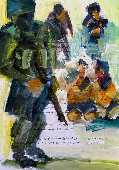 marwan-nassar-solo-exhibition-2025-painting-untitled-gaza
