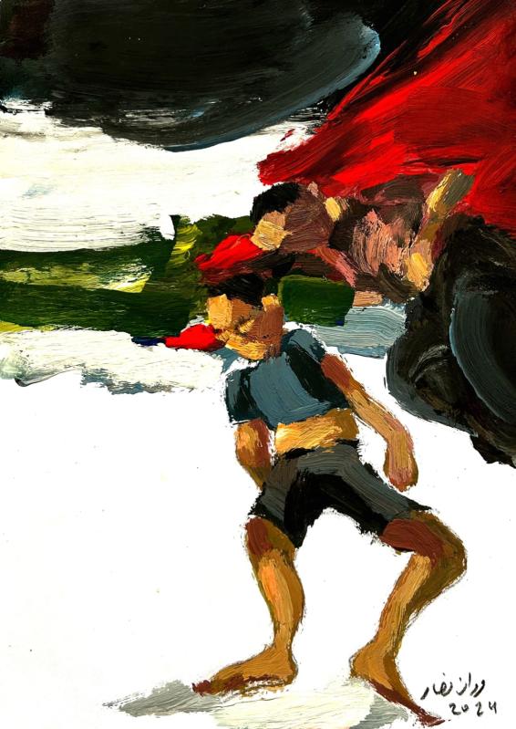 marwan-nassar-solo-exhibition-2024-painting-scenes-gaza