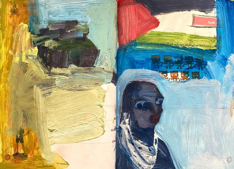 marwan-nassar-solo-exhibition-2025-painting-untitled-gaza