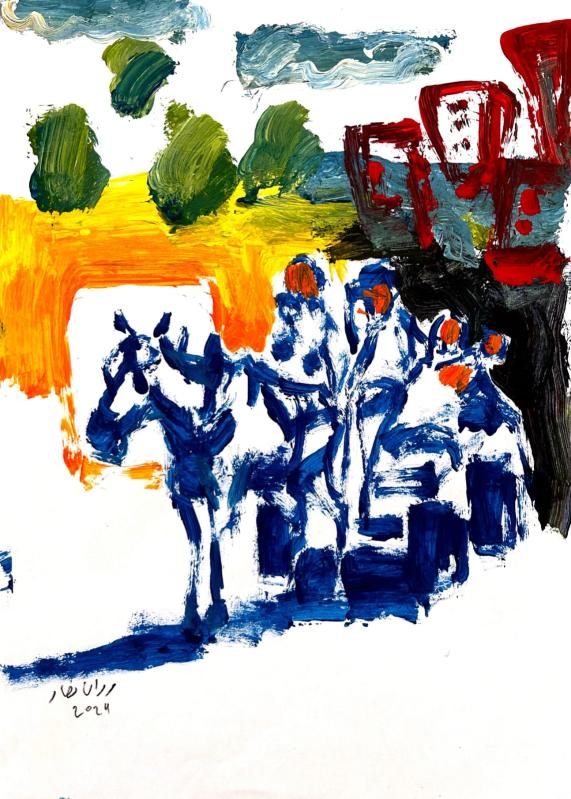 marwan-nassar-solo-exhibition-2024-painting-scenes-gaza-16