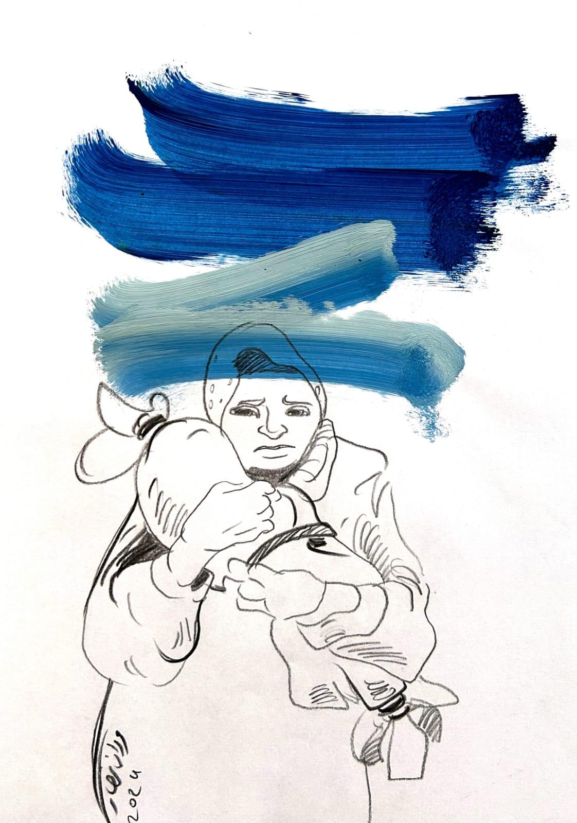 marwan-nassar-solo-exhibition-2024-painting-scenes-gaza-13