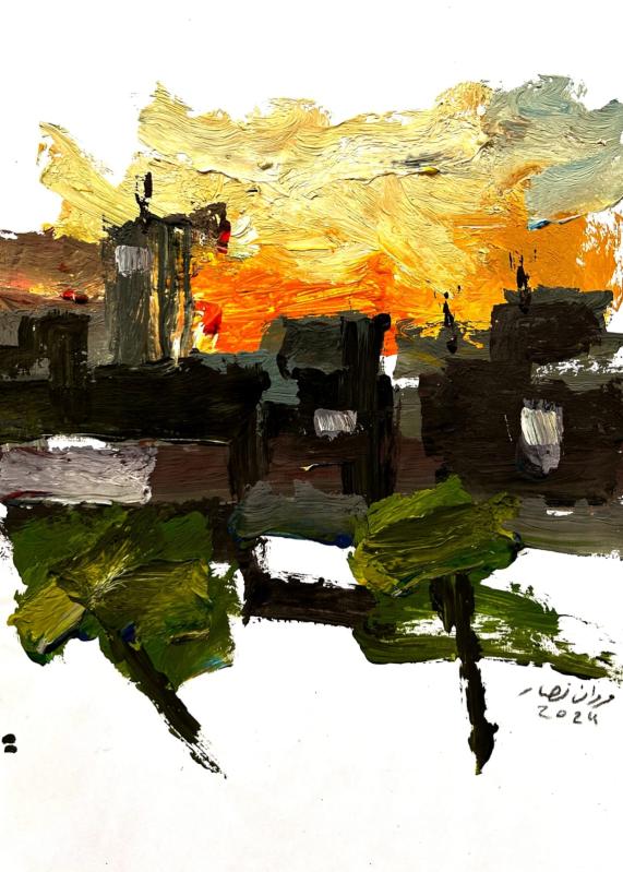 marwan-nassar-solo-exhibition-2024-painting-scenes-gaza